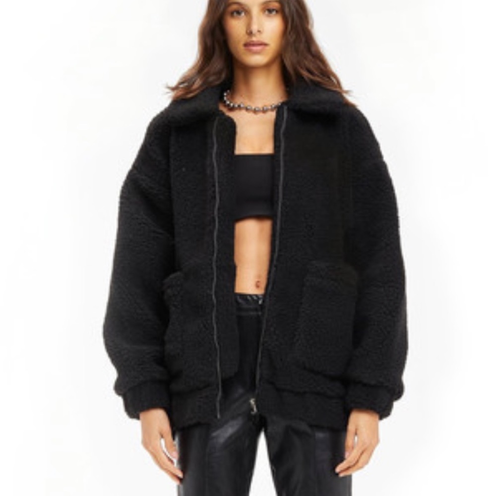 I Am Gia PIXIE COAT - BLACK - XS